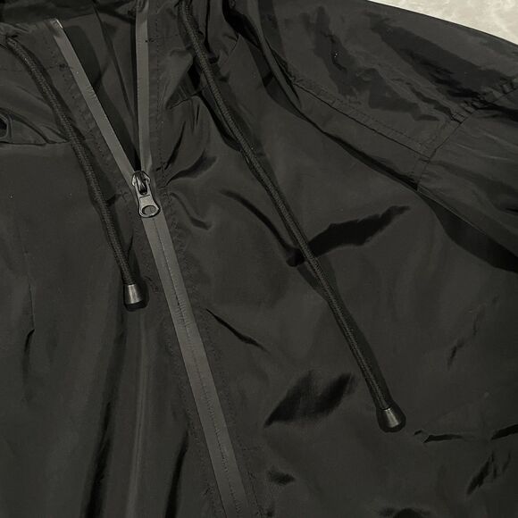 In’Voland Women’s Windbreaker Jacket Size 20W Black Hooded Lightweight - Picture 9 of 9